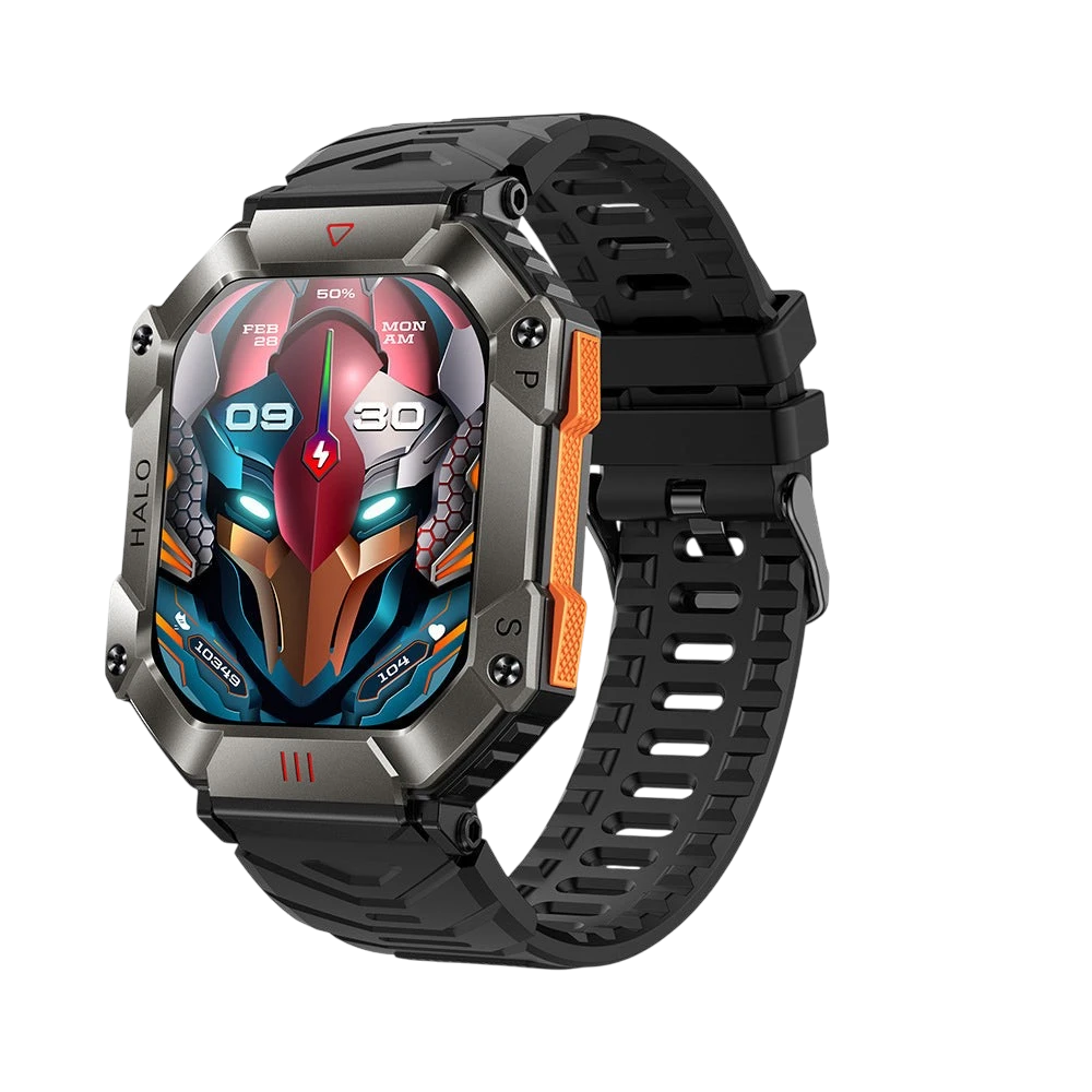 Foreign trade wholesale outdoor three-proof KR80 compass altitude barometer Bluetooth music phone men's smart watch