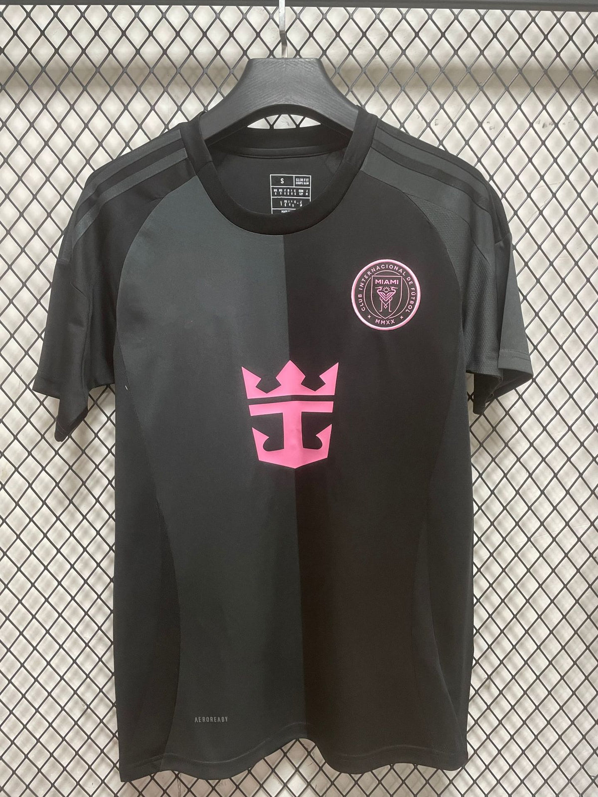 Men's Short-Sleeve Football Jersey - Polyester, Striped