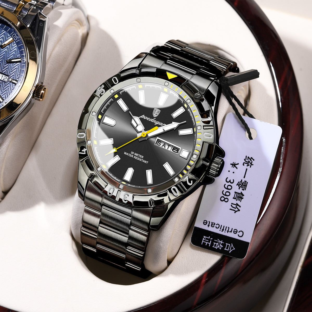 Men's Two-Tone Gold Quartz Watch - Waterproof