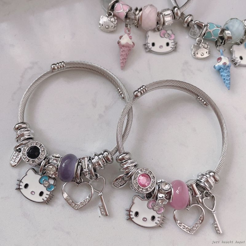 Korea Dongdaemun small fresh crystal cute cat personality forest student best friend bracelet bracelet female bracelet bracelet