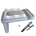 Amazon baby inflatable mattress, children's car rear seat folding car mat, outdoor travel thickened flocked air mattress
