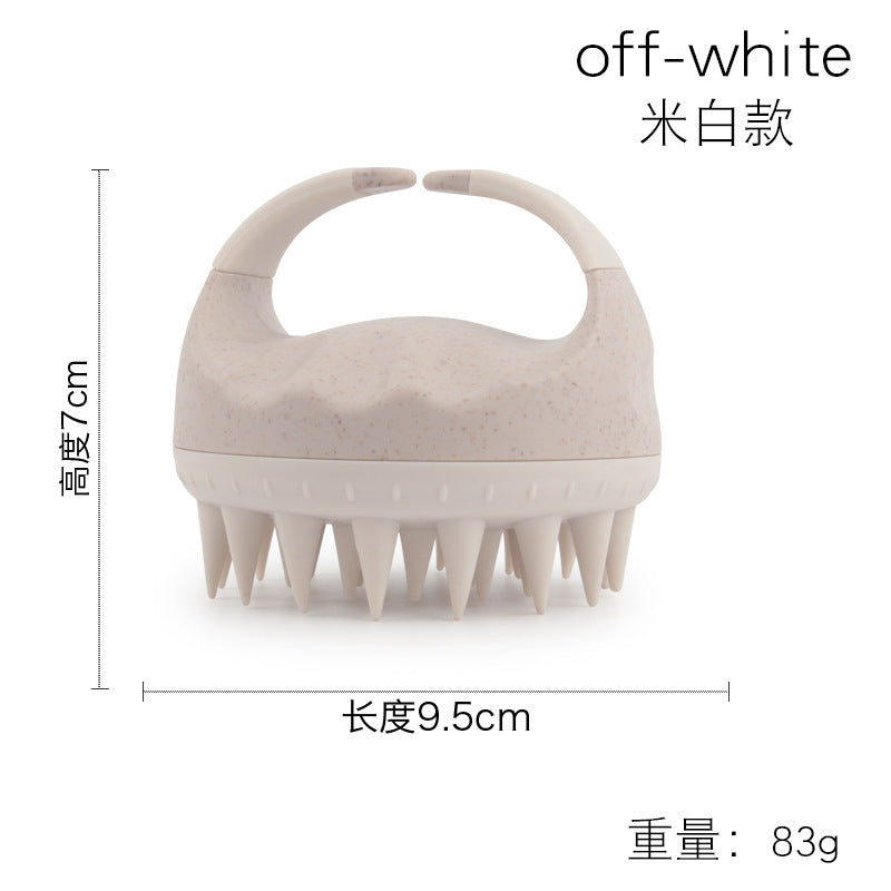 Factory direct sales of silicone shampoo brush, multi-functional massage brush, wet and dry shampoo comb, shower massage shampoo brush.