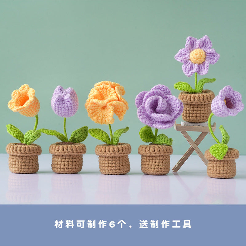 English instruction manual Amazon new product handmade crochet material bag weaving DIY wool making small toy decoration
