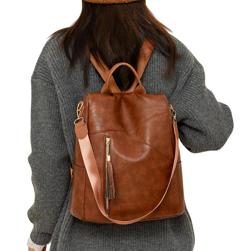 High-end patchwork backpack, 2025 new style, travel anti-theft backpack, student multi-functional schoolbag, dropshipping available.