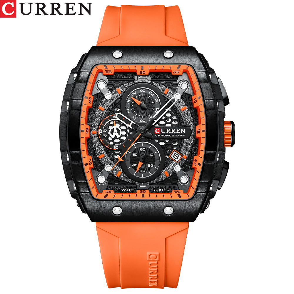 Men's Multi-Hand Quartz Watch - Sports Style