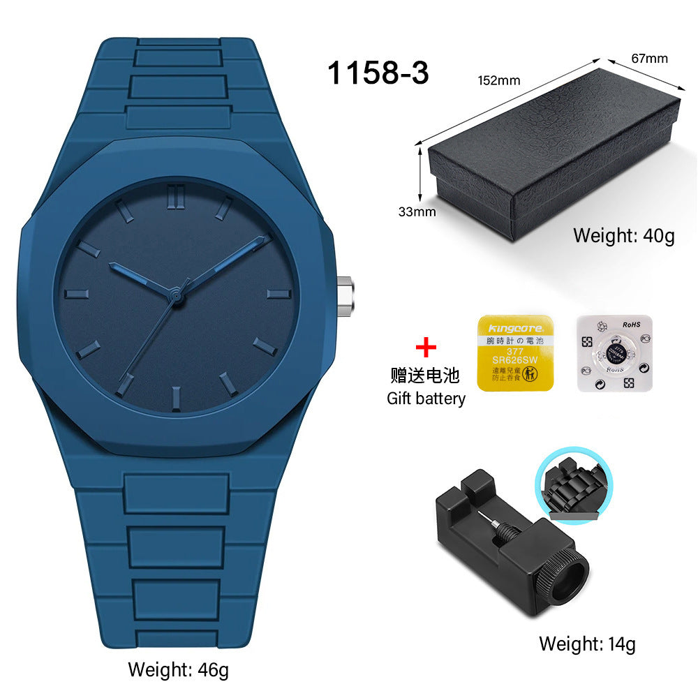 SHUAIKE new personality fashion large dial women's watch candy color trend fashion watch decorative color watch
