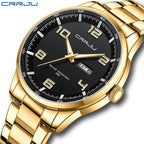 Men's Steel Watch - Calendar, Waterproof