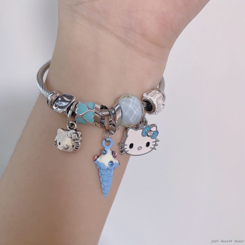 Korea Dongdaemun small fresh crystal cute cat personality forest student best friend bracelet bracelet female bracelet bracelet