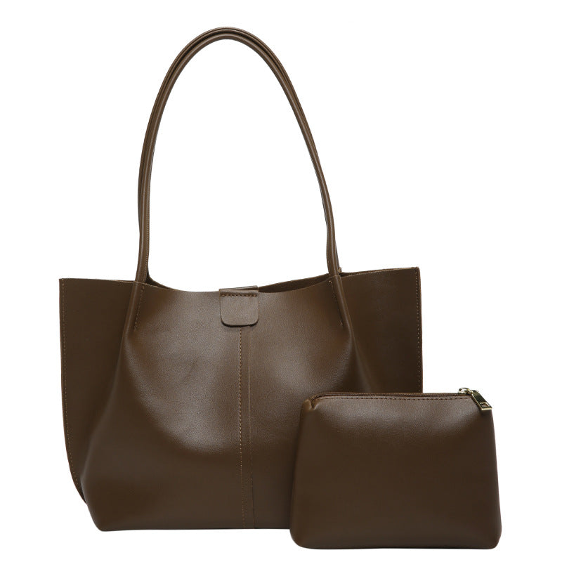 Large capacity hand-held mother-and-child tote bag for women 2024 new fashion shoulder bag cross-border foreign trade commuter bag
