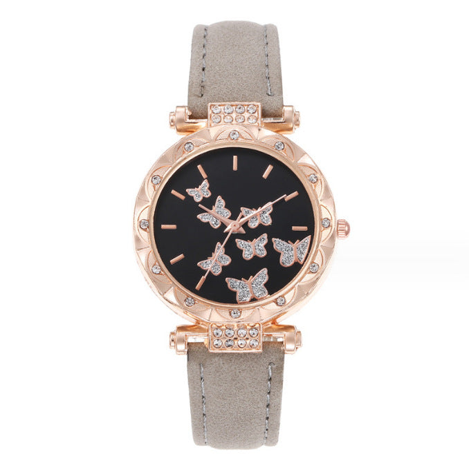 Women's Butterfly Design Watch - Simple, Casual