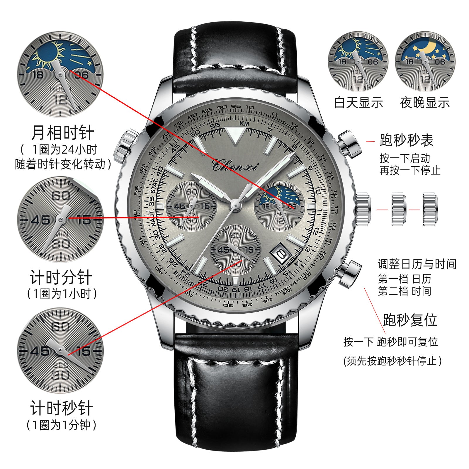 CHENXI Men's Business Quartz Watch | Aladinae