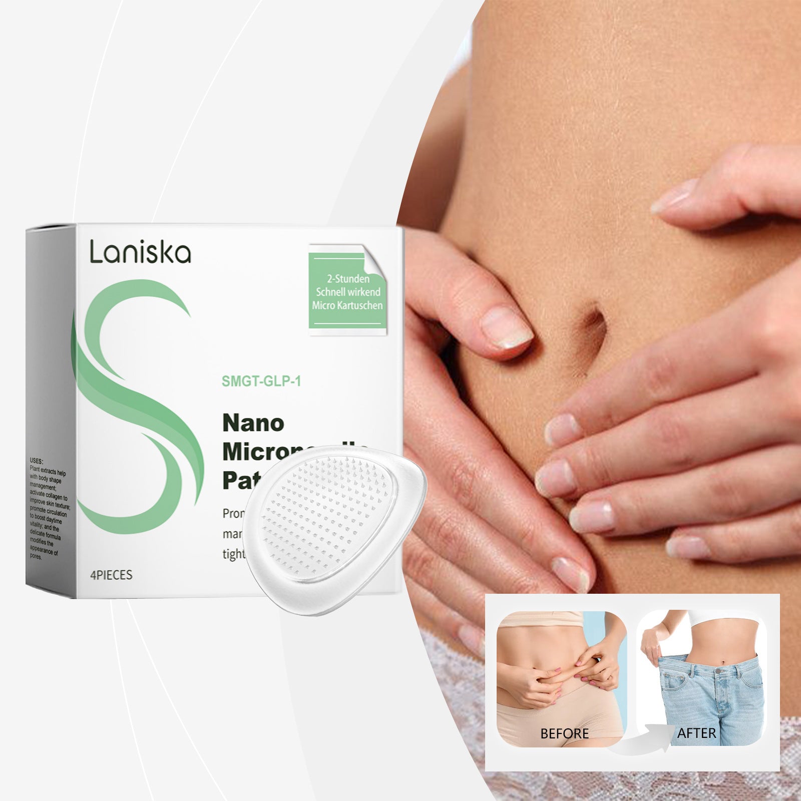 LANISKA slimming care patch daily gentle and comfortable body skin care massage body care patch