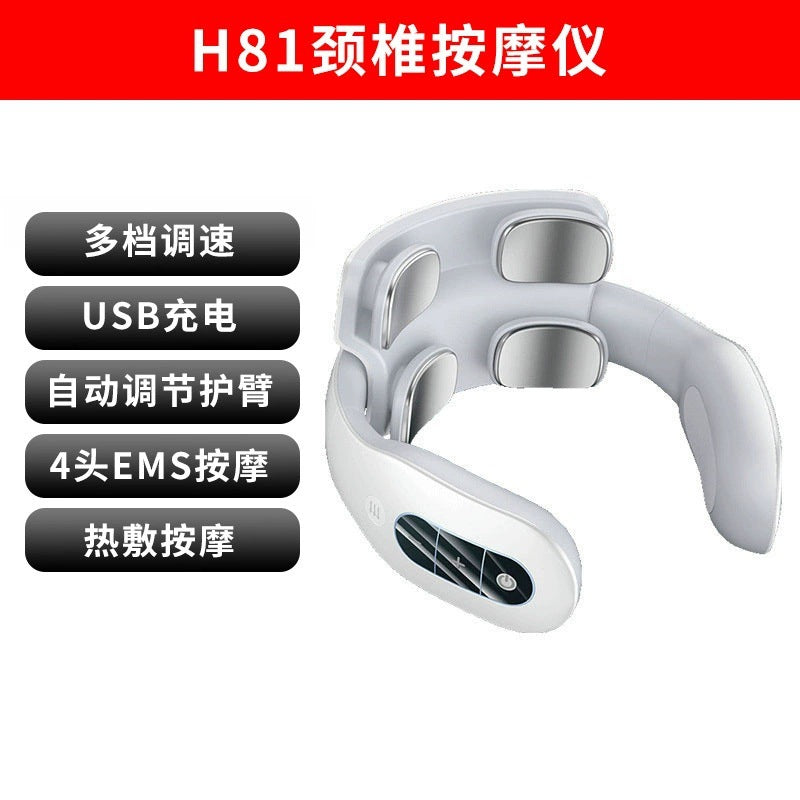 New portable multi-functional neck massager, neck massager, neck protector, heat therapy, vibration neck massager
