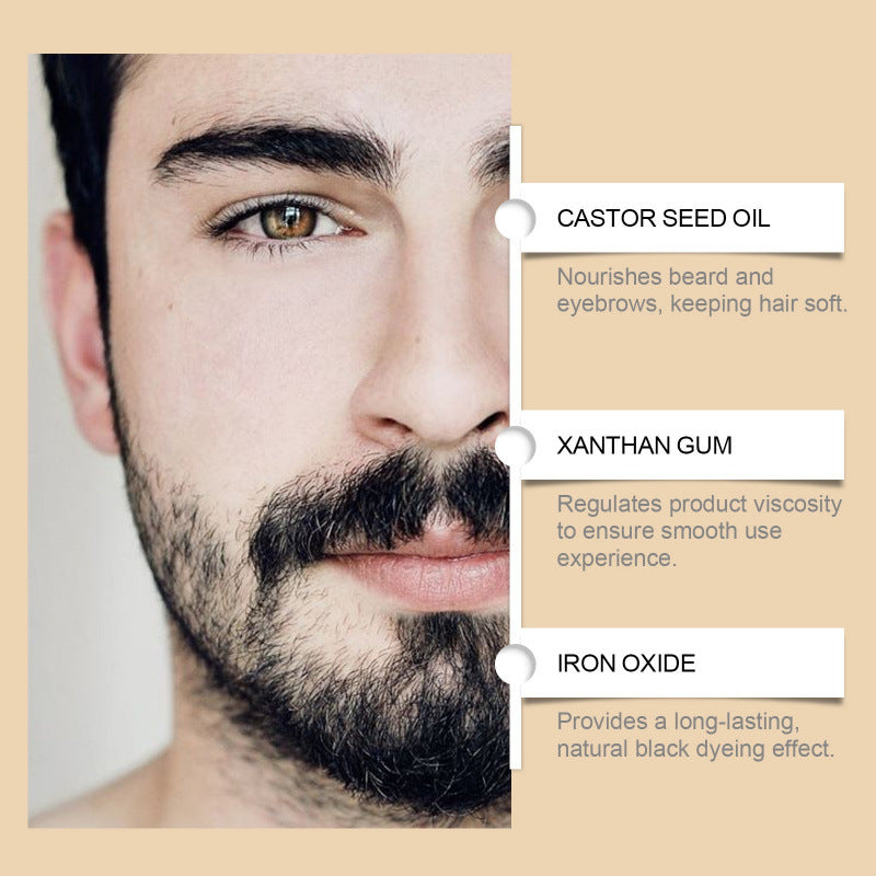 Men's Black Beard & Eyebrow Dye – 12ml | Aladinae