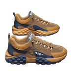 Men's Khaki Thick Sole Casual Sneakers | Aladinae