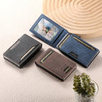 Suteni Brown Pop-Up Card Holder - Photo Frame, Leather