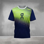 Men's Quick-Dry Mesh T-Shirt - Short Sleeve, Crew Neck