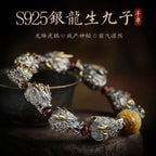 Original handmade men's personalized trendy retro sterling silver faucet domineering bracelet collectible jewelry birthday gift