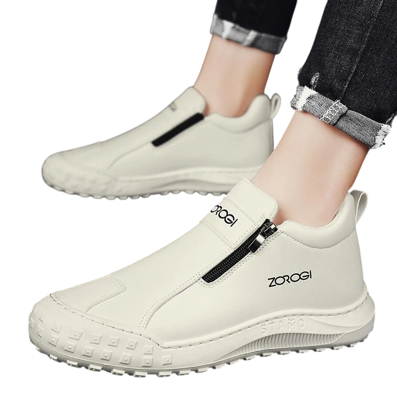 Men's Slip-On Safety Work Shoes – Side Zip | Aladinae