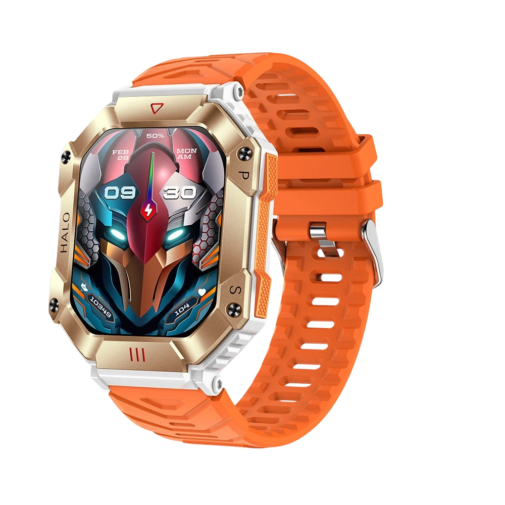 Foreign trade wholesale outdoor three-proof KR80 compass altitude barometer Bluetooth music phone men's smart watch