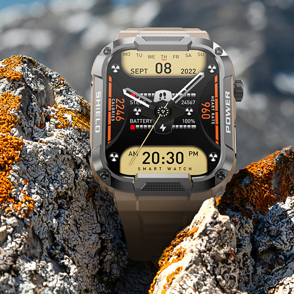 Zongxin MK66 Three-proof Sports Smart Watch Large Screen HD Bluetooth Call Music Watch Outdoor Waterproof Pedometer