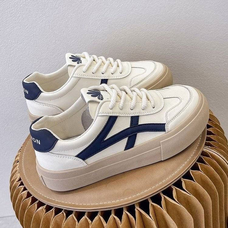 Women's shoes 2024 new spring and autumn thick-soled white shoes women's retro Forrest Gump shoes student casual shoes sports shoes
