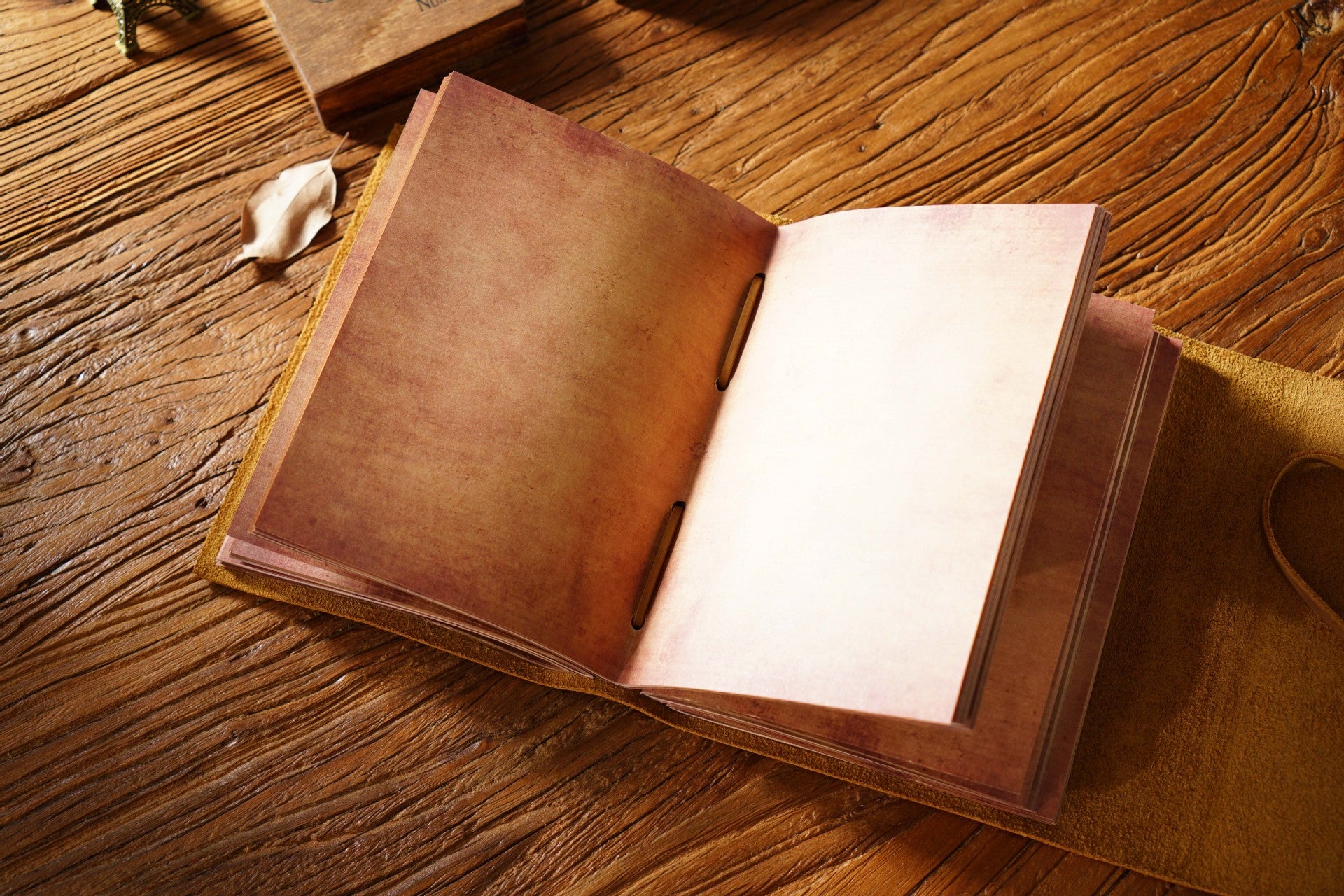 cowhide traveler notebook notepad retro handmade loose-leaf book magic diary