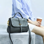 Handmade top layer cowhide vegetable tanned leather vintage messenger bag handmade soft cowhide French handbag feel crossbody women's bag
