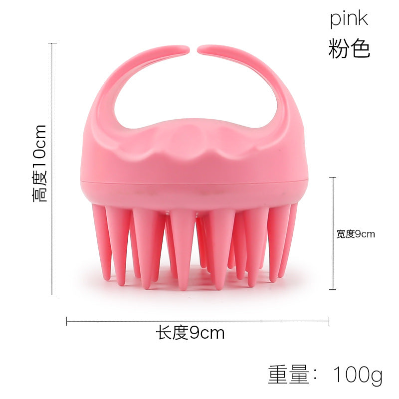Factory direct sales of silicone shampoo brush, multi-functional massage brush, wet and dry shampoo comb, shower massage shampoo brush.