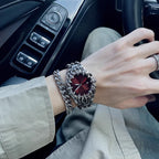 Claw-shaped watch, alabaster style, retro, Y2K, European and American style, unique, high-end, Instagram-worthy, niche watch.