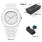 Women's Large Dial Watch - Plastic Strap
