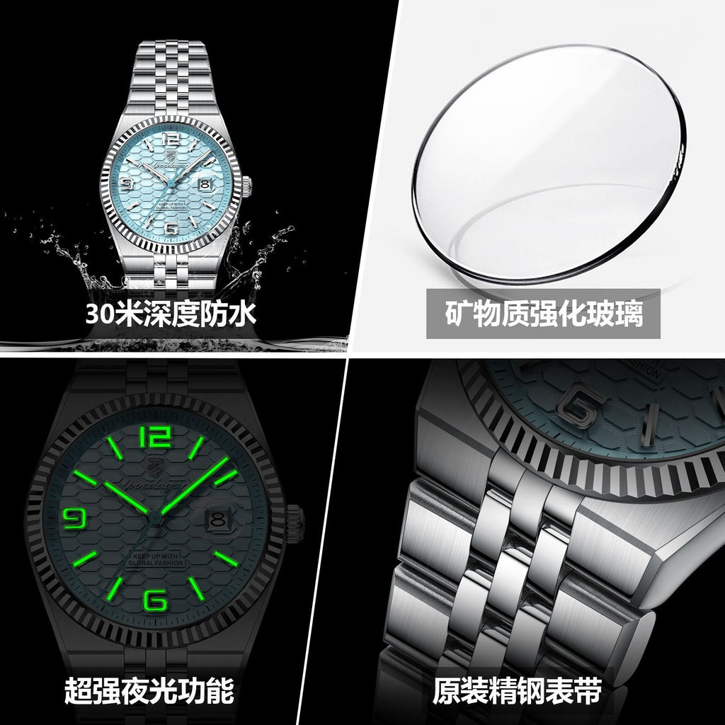 Women's Waterproof Quartz Watch - Luminous Calendar