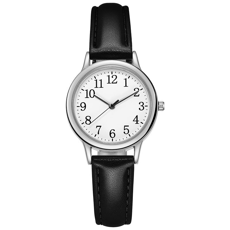 Cross-border foreign trade new simple digital fashion women's quartz watch small belt ladies watch women's watch