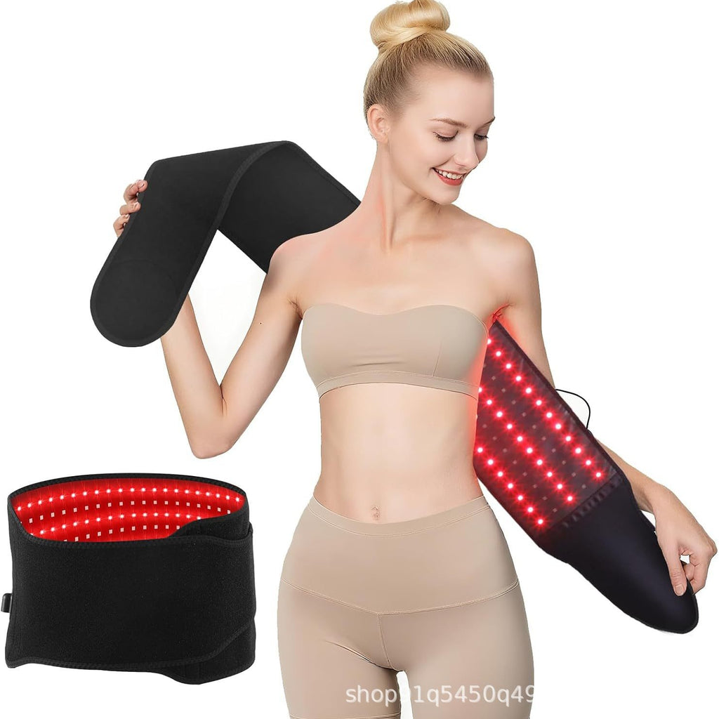 Cross-border source massage waist belt, sweat-inducing waist belt, infrared heating red light waist belt, infrared therapy lamp, therapy device