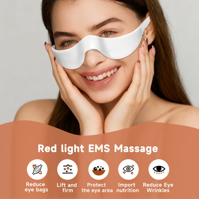 New EMS eye massage microcurrent stimulation beauty device, red light massage lifting eye bag beauty device