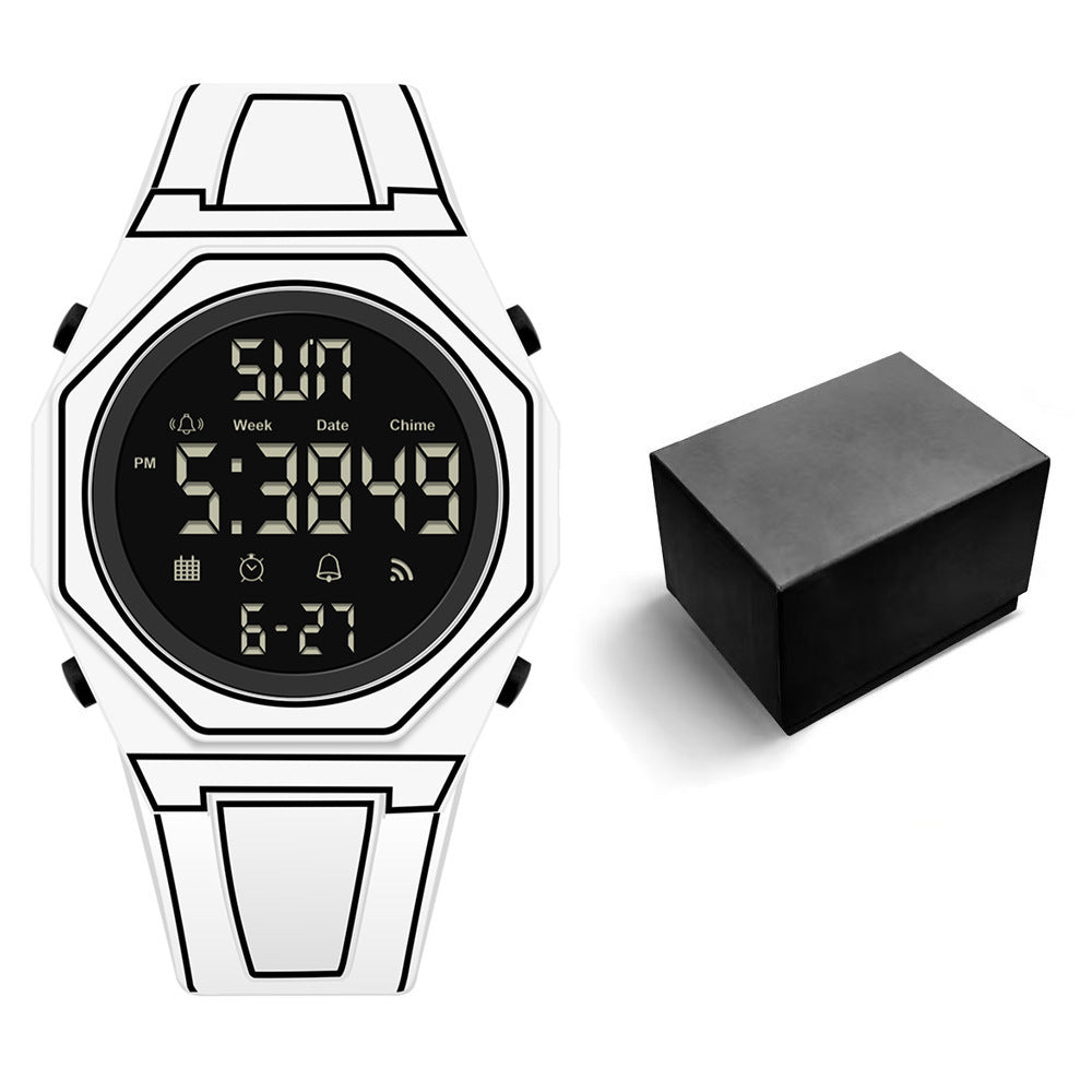 Women's Large Dial Watch - Plastic Strap