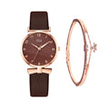Women's Light Blue Watch and Bracelet Set - Quartz