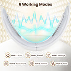 6-mode 8-level microcurrent EMS face slimming device, V-shaped facial massage, kneading, acupuncture, hammering, lifting, acupressure. (Cross-border product)