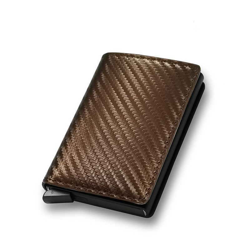 Men's Carbon Fiber Card Holder Wallet - RFID Blocking