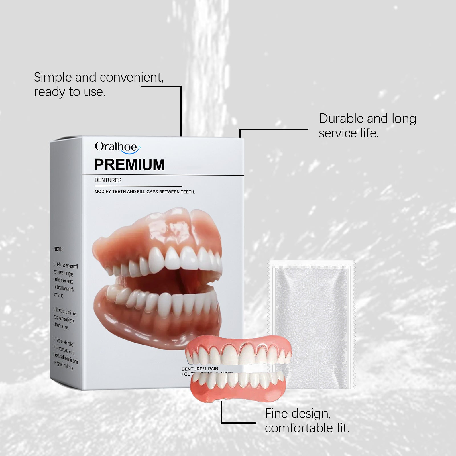 ORALHOE dental prostheses enhance the beauty of your smile. These prostheses allow you to smile freely.