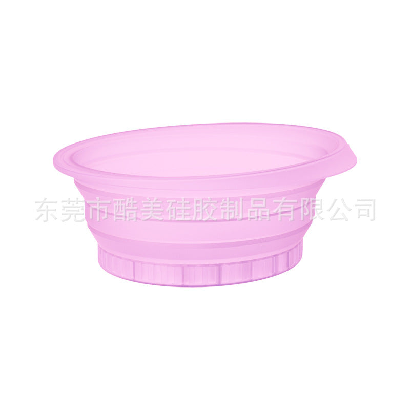 Silicone foldable ice compress basin facial ice compress beauty device ice facial folding washbasin