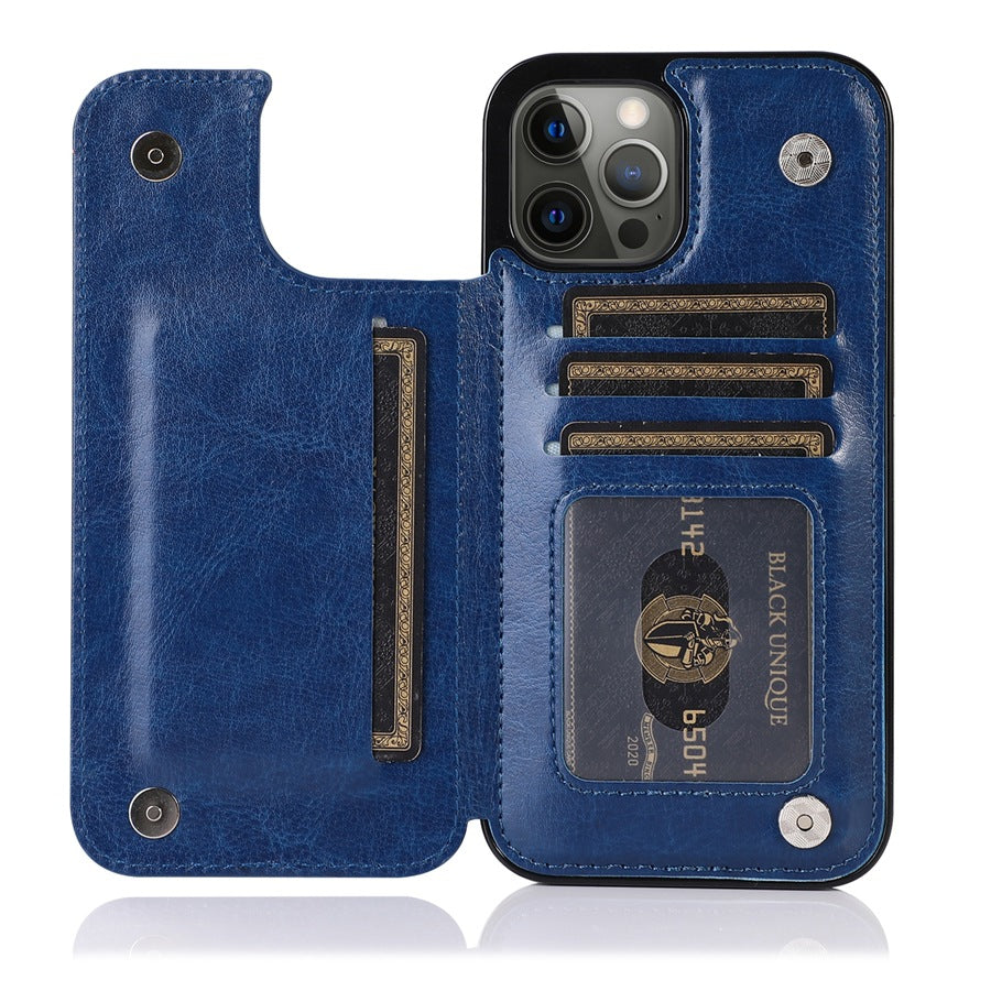 iPhone Wallet Case - Leather, Card Holder, Stand