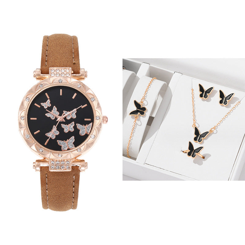 Women's Butterfly Design Watch - Simple, Casual