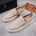 Cloth Shoes Men's Summer Breathable Soft Bottom Handmade Slip-on Old Beijing Fisherman Shoes Casual Fashion Shoes Cross-Border Men's Shoes