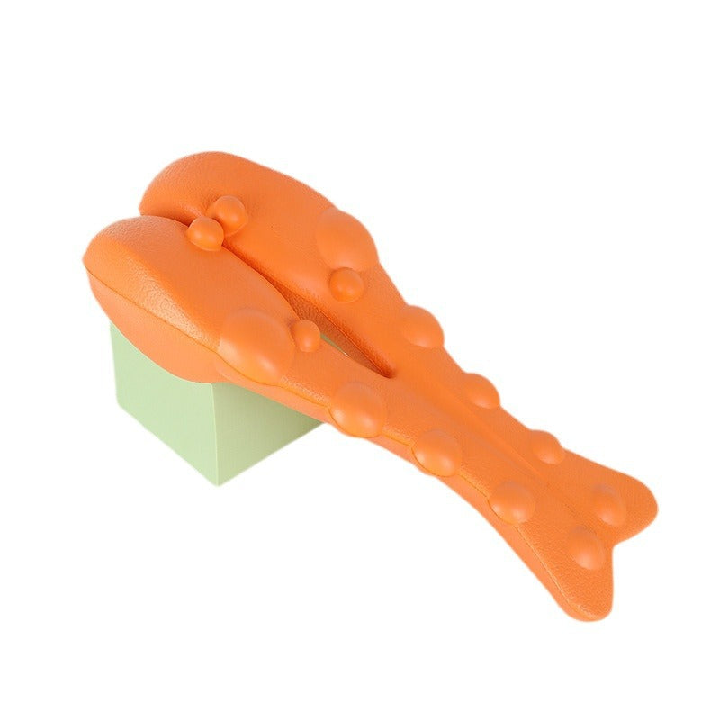 EVA massage pillow, cervical and spinal relaxation frame, cervical massage pillow, shoulder and neck pillow, EVA hot-pressed injection molded neck support and lumbar support.