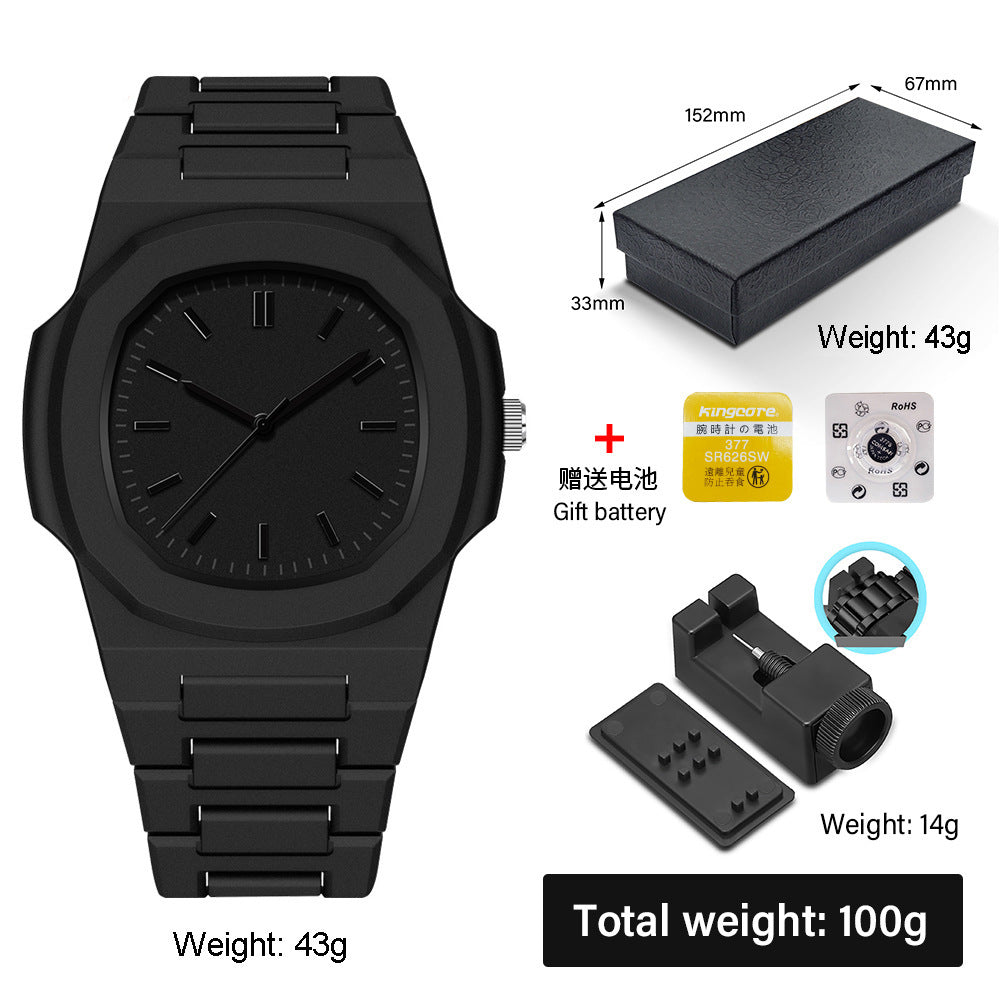 Women's Large Dial Candy Color Watch - Plastic Strap