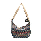 Crossbody bag for women 2024 spring and summer new large capacity canvas shoulder bag versatile college students commuting dumpling bag