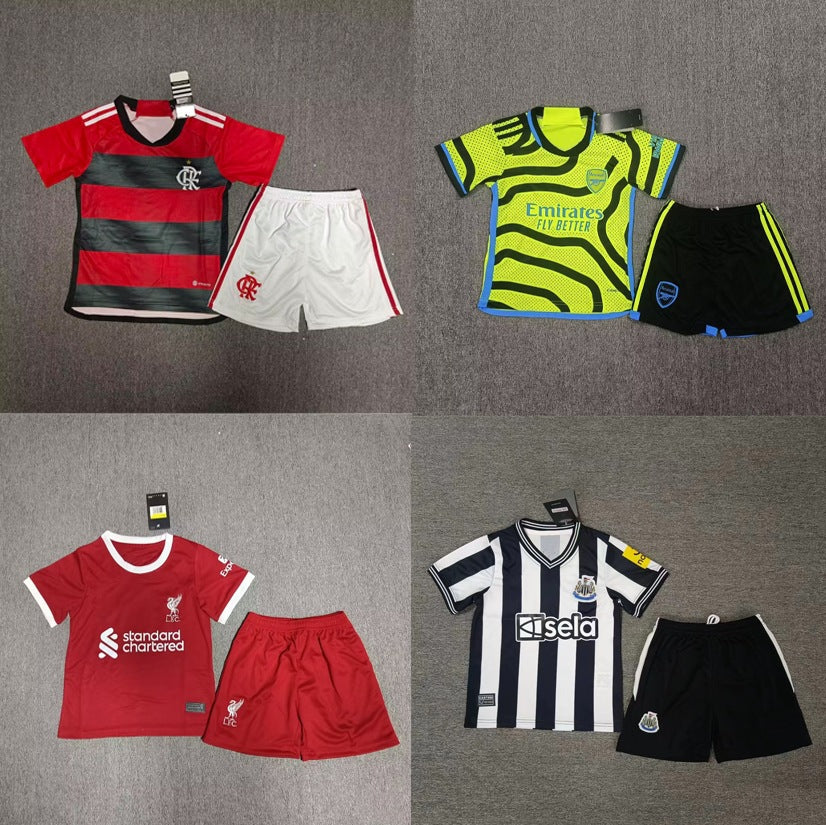 Football uniforms for children and adults Paris Chelsea Arsenal Liverpool Milan Dortmund Newcastle Riyadh jerseys