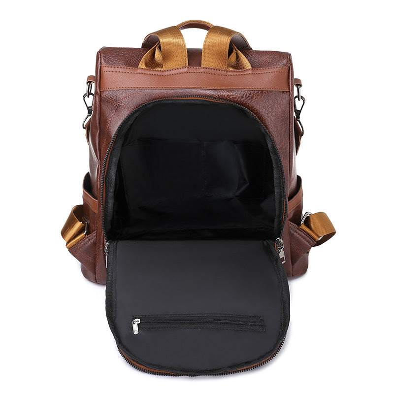 PU backpack women's fashion outdoor travel anti-theft bag female casual ladies backpack female student small school bag on behalf of