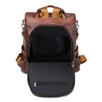 PU backpack women's fashion outdoor travel anti-theft bag female casual ladies backpack female student small school bag on behalf of